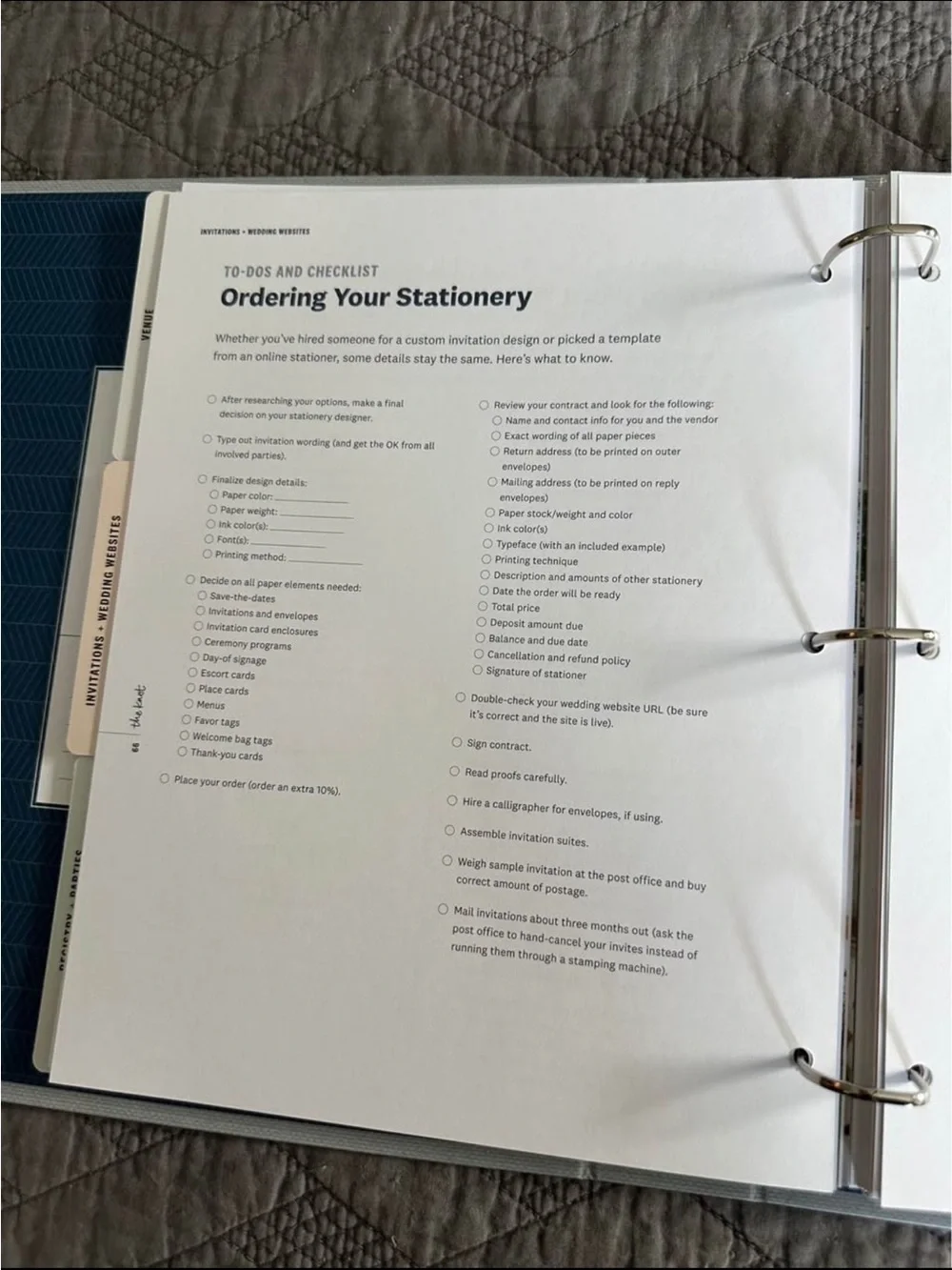 The Knot Wedding Planning Binder